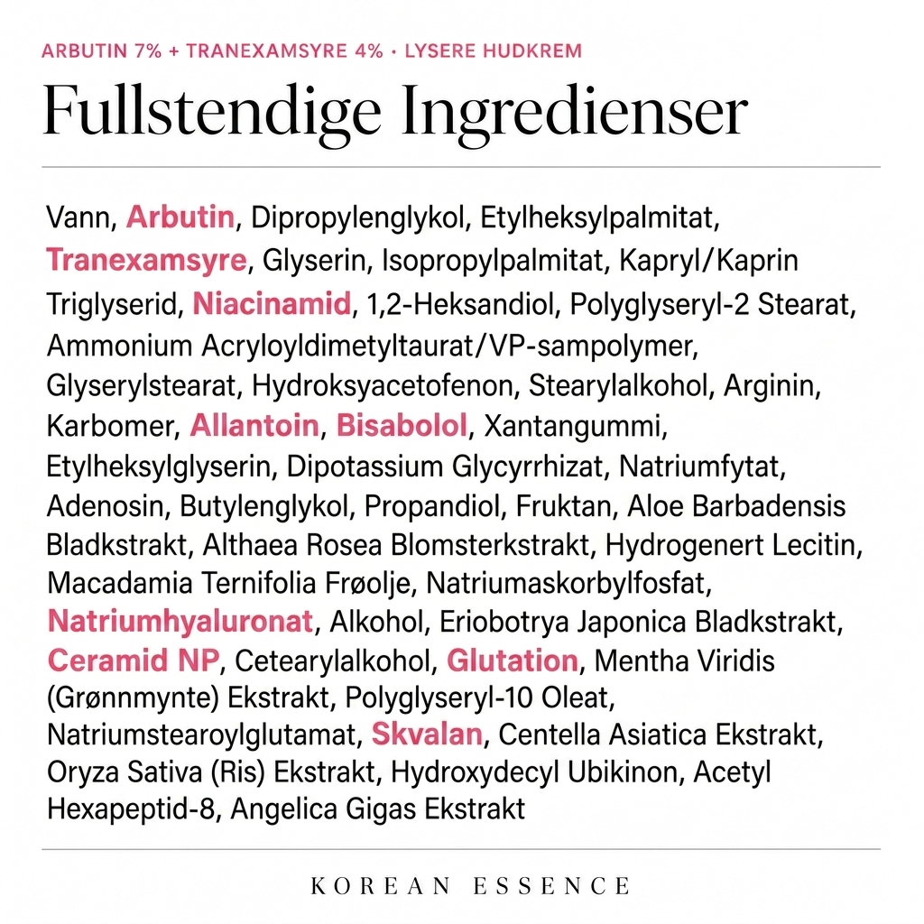 ARBUTIN 7% LYSERE HUDKREM